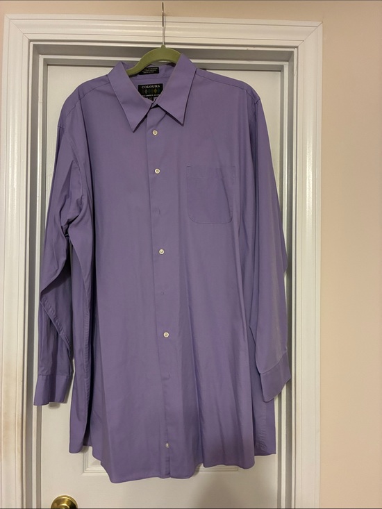 Alexander Julian Other - Alexander Julian 2XLT Lavender Button-Front Dress Shirt